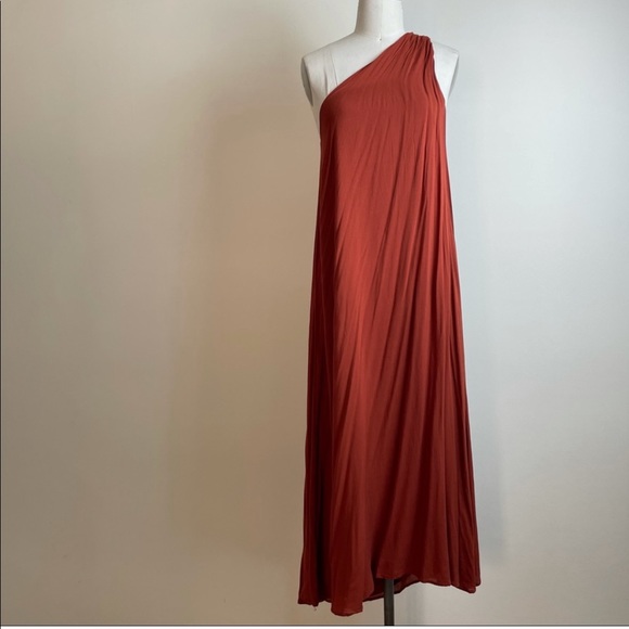🇺🇸 RILLER FOUNT One Shoulder Maxi Dress J5 - Picture 2 of 6